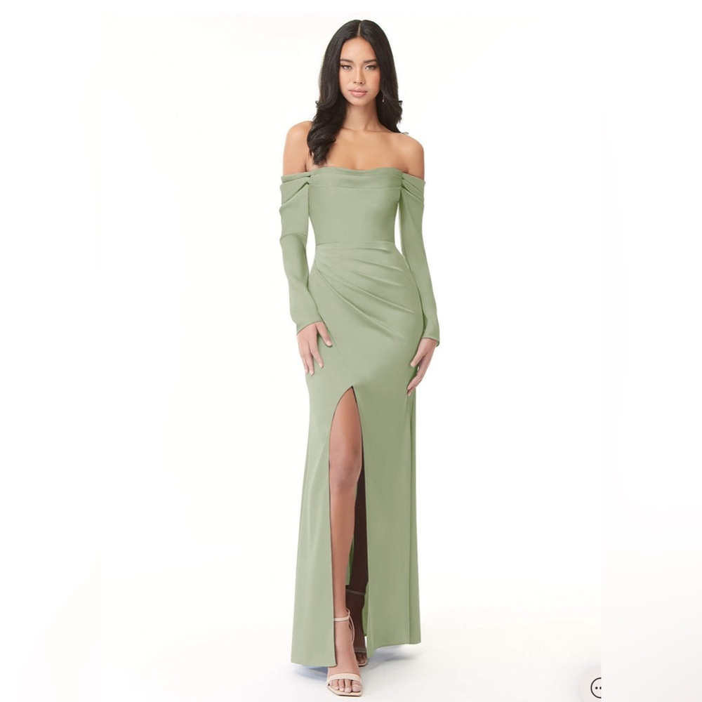 Azazie Hallie Satin dress
